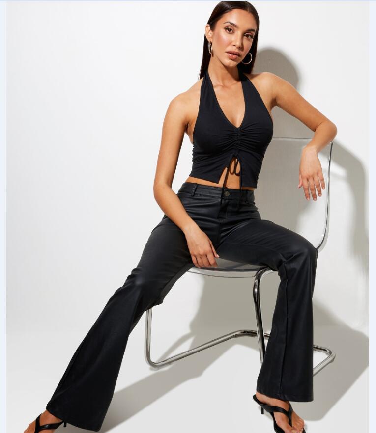 summer new fashion halter neck halter V-neck vest NSYF56868