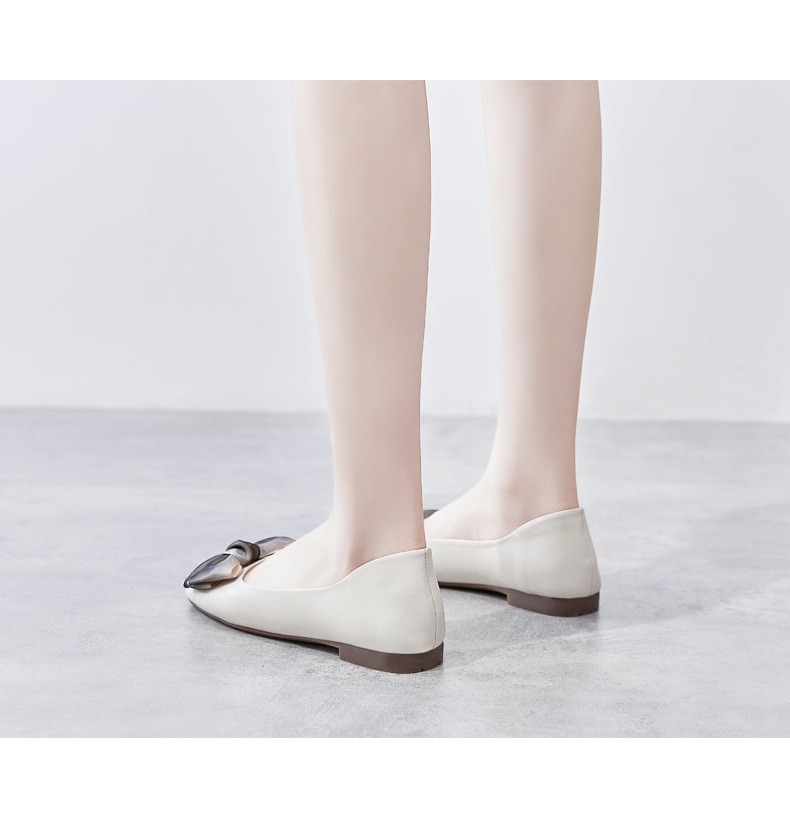 Sandal nữ quai chữ V đế bệt mũi bít phong cách Hàn Quốc — AH168 Màu mơ chi tiết 16