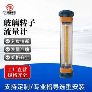LZB玻璃转子流量计水液体气体浮子刻度测量DN25不锈钢法兰防腐