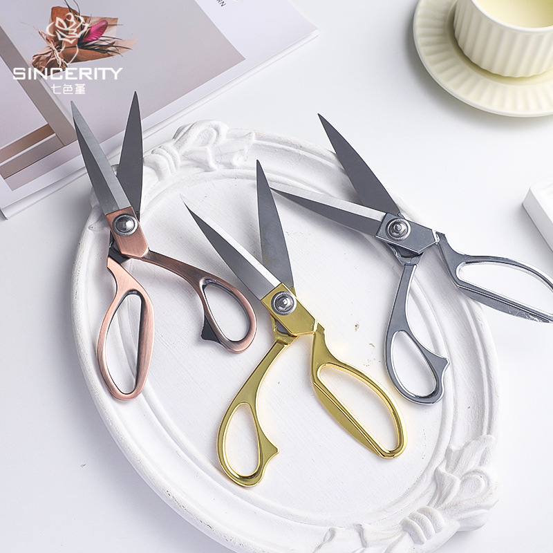 Nuevas tijeras de flores de siete colores tijeras de cinta tijeras de oro tijeras de papel tijeras de flores tiendas de flores herramientas de jardinería de poda