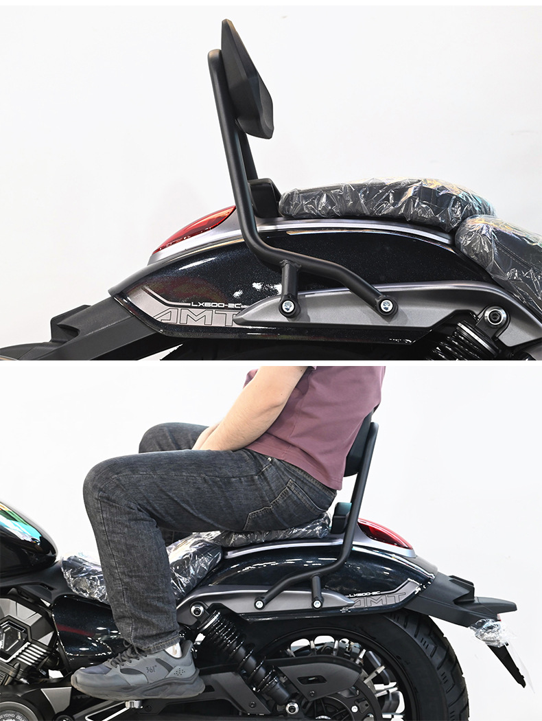 Suitable for Wuji Cu625 Rear Backrest, Retro Rear Seat Lumbar Support Chair, Motorcycle Passenger Seat Cushion Modification