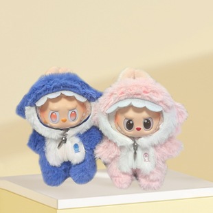 17cm Labubu One, Two, Three Bags of Pendants, Shark Clothes, Annoying Duck, Barcelona Bear Accessories, Labubu Baby Clothes