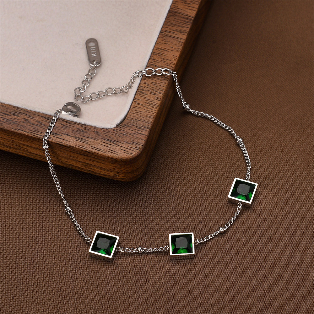 Joyas transfronterizas europeas y americanas Pulsera de acero de titanio de todo fósforo Versión coreana del temperamento bohemio Pulsera de acero de titanio que no se desvanece Joyería femenina