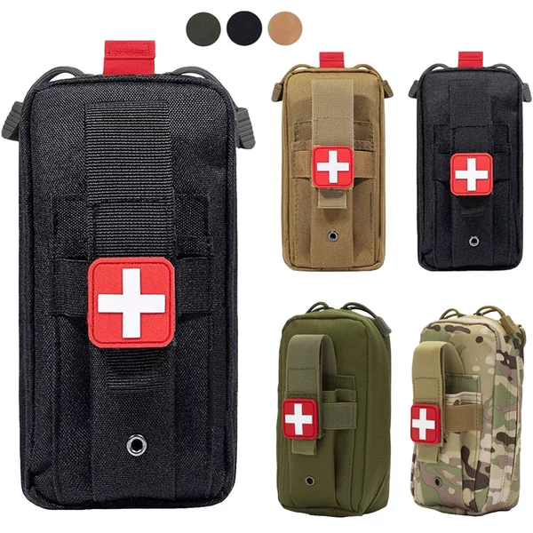 New Outdoor Tactical Waist-Mounted Mobile Phone Bag Medical Cosmetics Bag Molle Outdoor Medical Bag Portable First Aid Bag