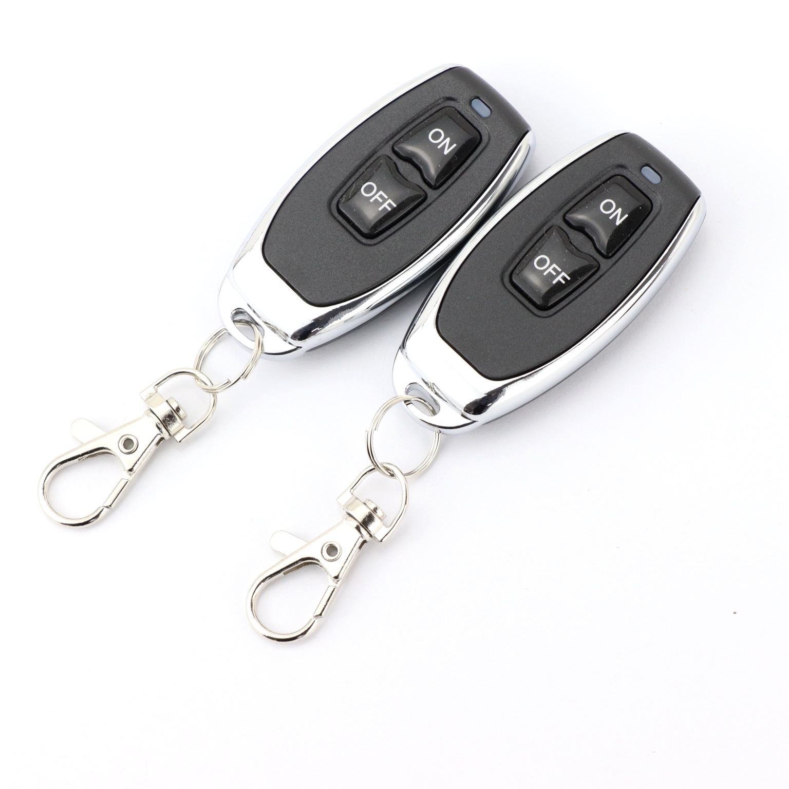 金属两键遥控器 学习码二键小辣椒遥控器 开关锁无线遥控器EV1527