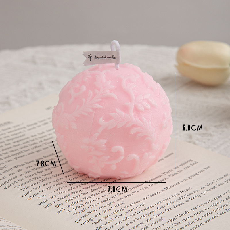 Conjunto de velas aromáticas decorativas com flores_voghion.com