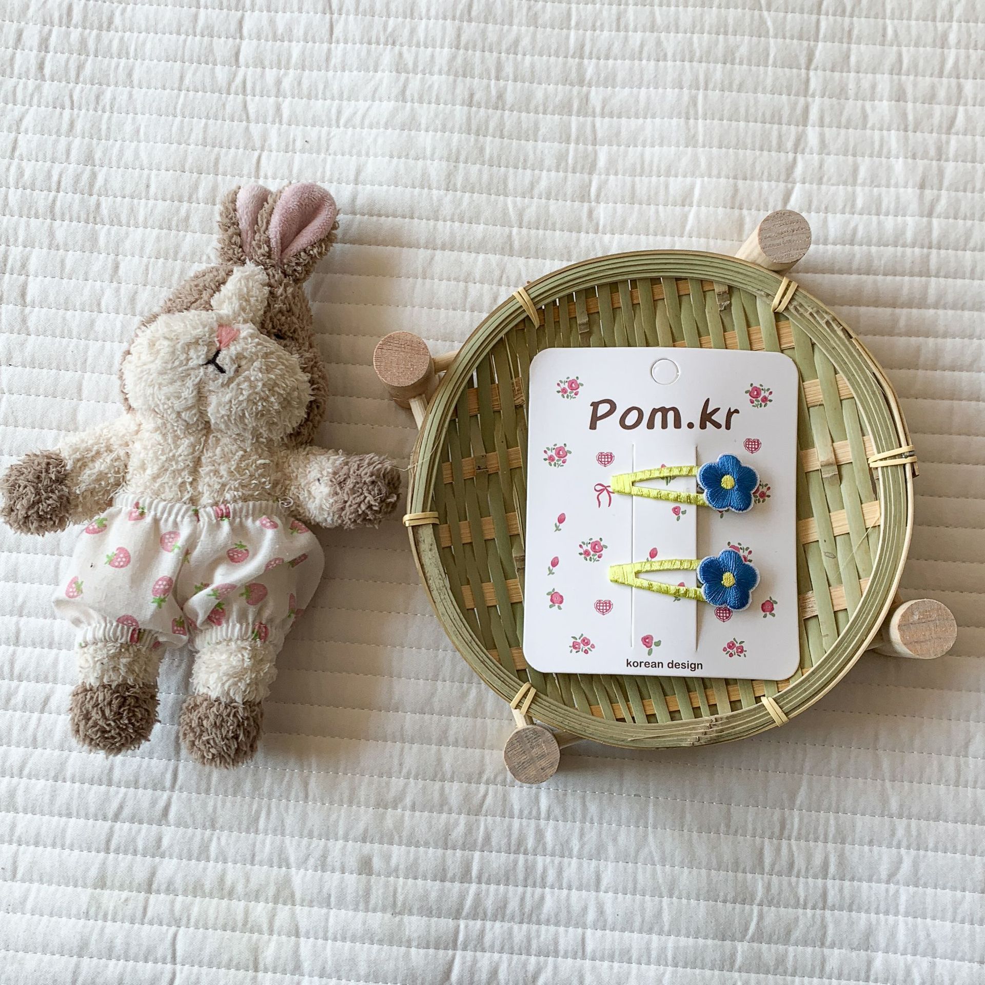 Caña de pera ropa para niños niña flor horquilla 2025 nuevo color sólido para niños dulce y lindo flequillo bb horquilla para bebé