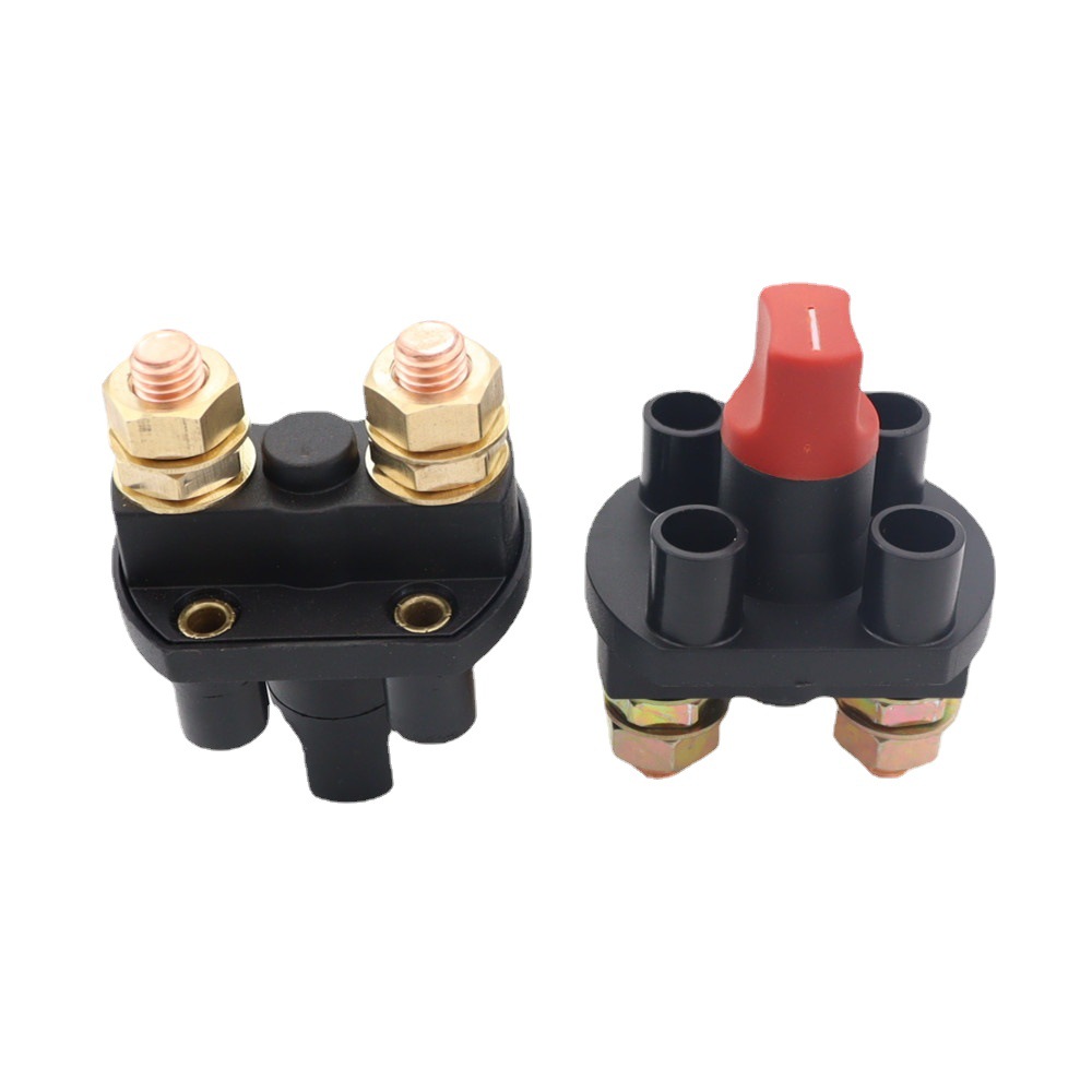 跨境汽车电瓶电池100A切断开关改装总电源旋转式断电开关摩托车