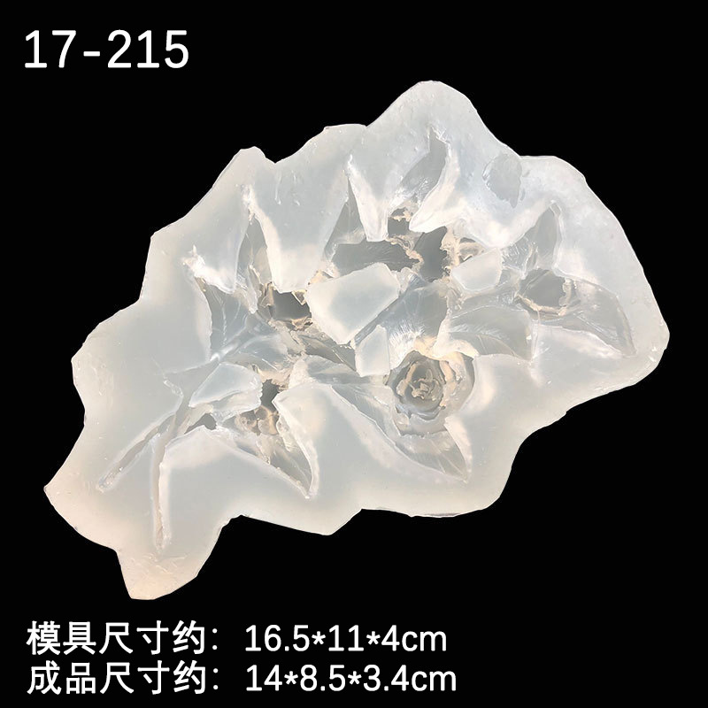 Un montón de Rosa molde de silicona DIY hecho a mano de cristal epoxi aromaterapia yeso fragante piedra Decoración de mesa Accesorios