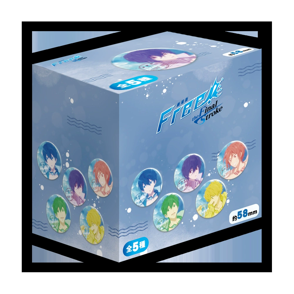 Подлинный «Free!» Лайм-Ye Летняя серия Полароид Blind Box Нанаcе Харука Аниме Две страницы Переферийный Танико