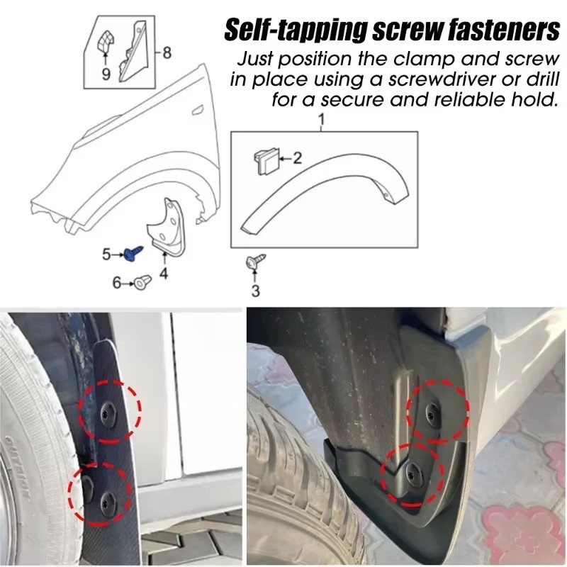 Base de tornillo de automóvil, clip en forma de U, clip de modificación de automóvil, junta de alambre rápido, tornillo autorroscante, hebilla interior, hardware