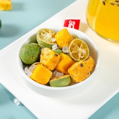 Green orange passion fruit rock sugar passion fruit green kumquat manufacturer wholesale brewing scented tea fruit tea cold brew tea on behalf of