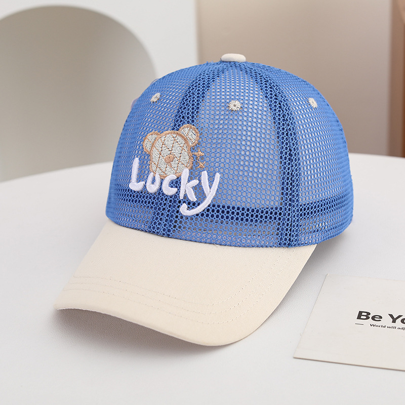 Sombreros infantiles de verano delgados sombreros solares transpirables para niños sombreros de malla sombreros sombreros de béisbol de viaje