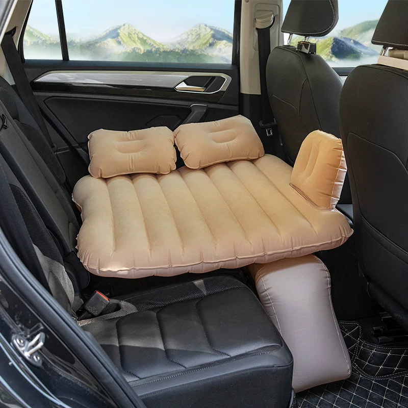 Split inflatable mattress for sleep, soft heel for traveling for auto, increased thickness