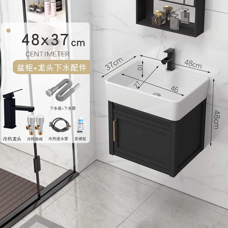 48x37cm gabinete de lavabo + accesorios de grifo