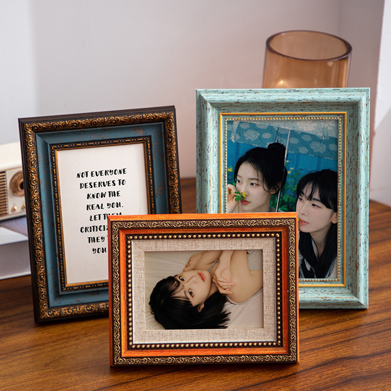 Photo Frame Display Stand 56-Inch 7810A 4inch Picture Frame Empty Frame for Living Room, Study, Bedroom, Wooden Creative Decorative Ornament Photo Frame Display Stand 56-Inch 7810A 4inch Picture Frame Empty Frame for Living Room, Study, Bedroom, Wooden Creative Decorative Ornament