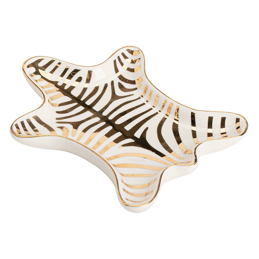 Трансграничные украшения ins ветер керамические ювелирные изделия поднос с полосками облаков