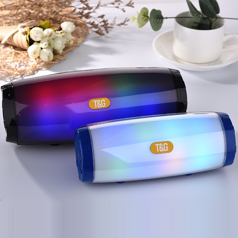Transfronterizo comercio electrónico TG165C mini LED melodía diapositiva regalo creativo al aire libre bajo impermeable altavoz Bluetooth