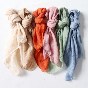 Cross-Border Napkin Fabric Crepe Bali Yarn Polyester Placemat Western Restaurant Wedding Hotel Decoration Fabric Wrinkled Cloth Factory