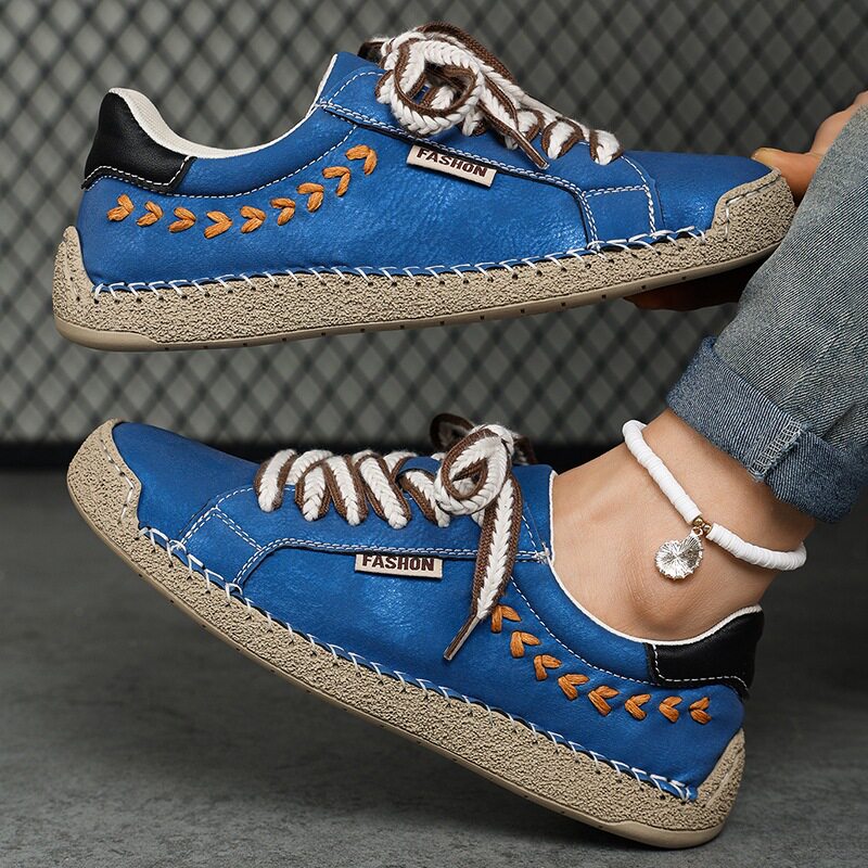 Giày vải canvas unisex cổ thấp đế bằng mũi tròn, phong cách retro thoáng khí chống trượt — 9013 màu vàng, 9013 màu xanh dương, 9013 màu xanh lá cây, 9013 màu đen chi tiết 18