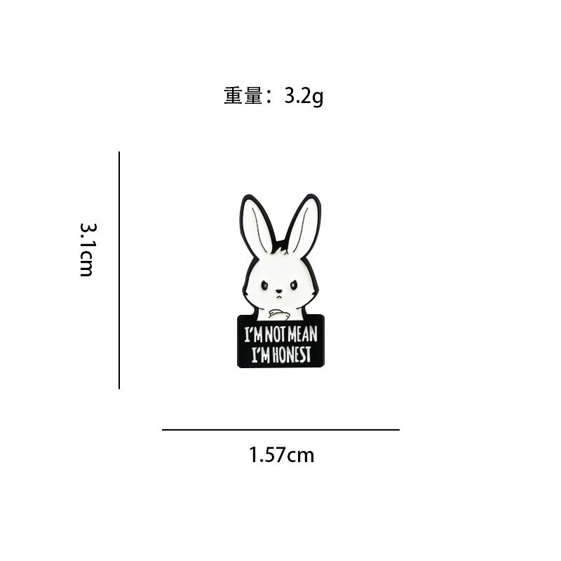 Broche de dibujos animados transfronterizos joyería ins accesorios de ropa alfileres de aleación animal lindo metal todo fósforo insignia decorativa