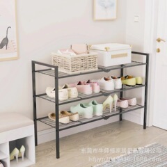 北歐風多層鐵藝鞋架家用門口小型簡易鞋架子入門鞋櫃拖鞋架置物架