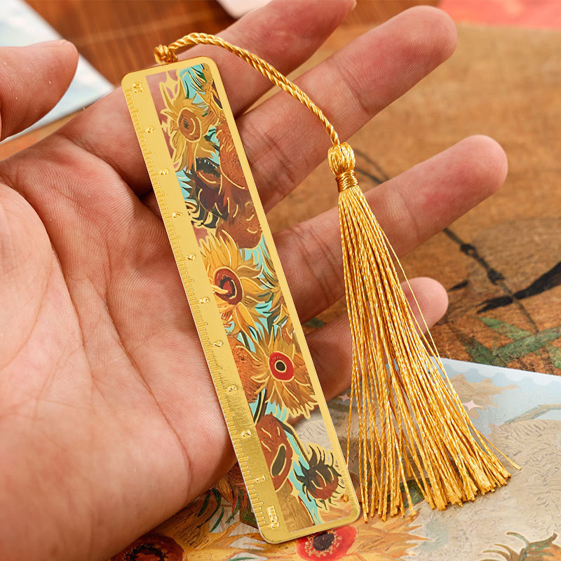 Pintura al óleo marcadores de metal de alta calidad exquisitos estudiantes de la escuela primaria envían regalos al maestro estilo clásico chino estilo antiguo de alto valor