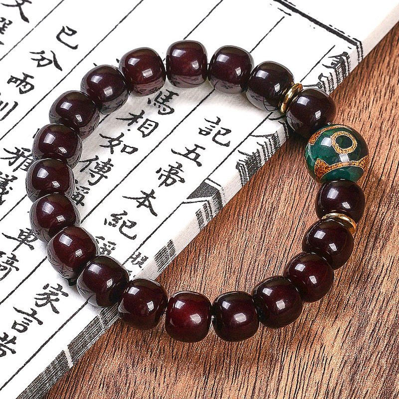 진세 싱글 루프 팔찌 11mm [세눈 Dzi 비즈]