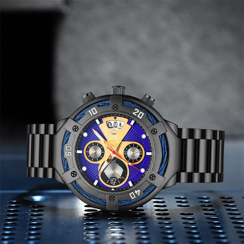 2024 New Multifunction Men's Watch, Cross-border Bestselling Fashion Business Quartz Watch, One-time Shipping