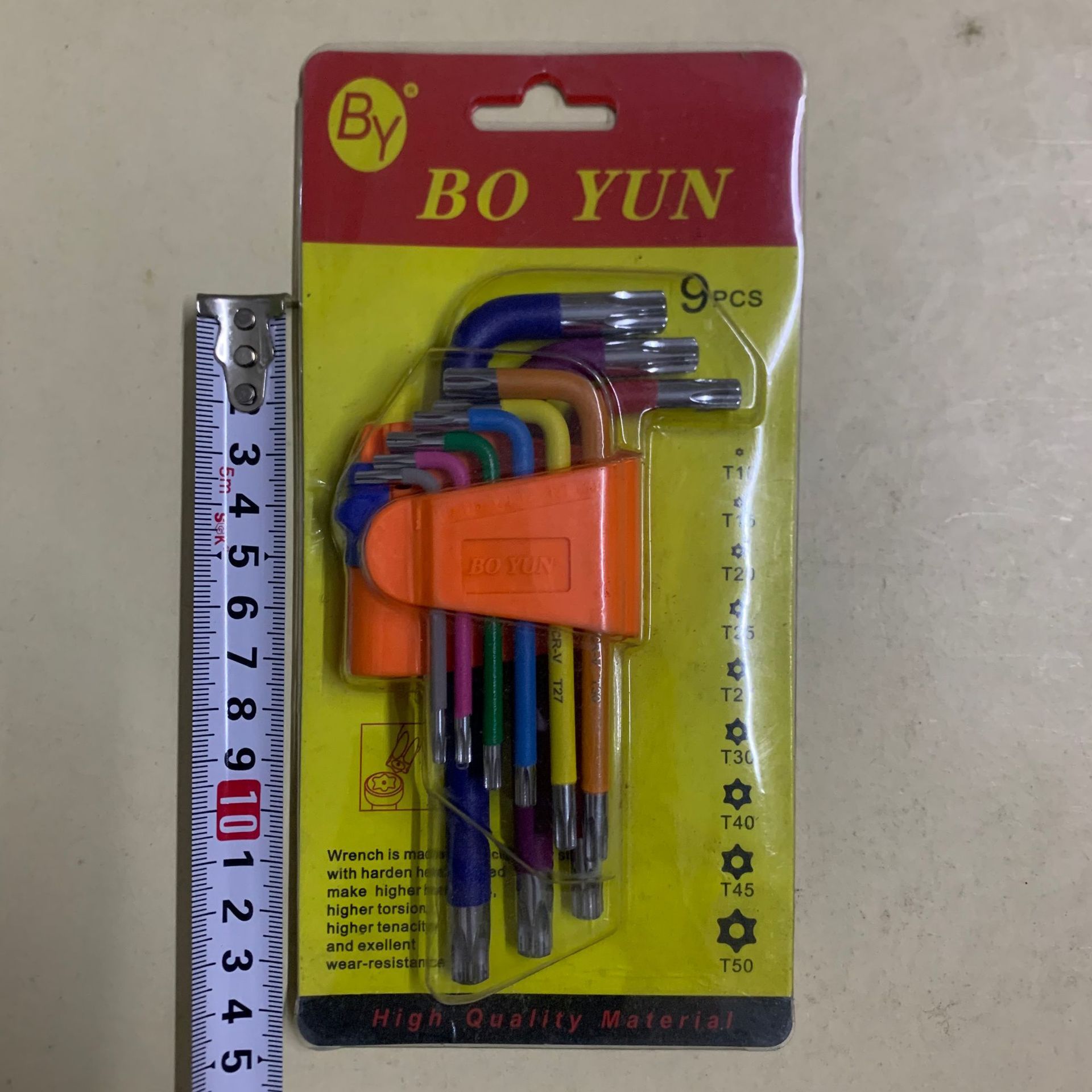 Llave de zócalo hexagonal chapada en color traje de flor de ciruelo hexagonal de zócalo hexagonal de alta gama en stock