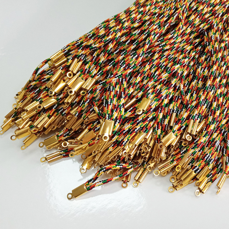 Cordón de cuero trenzado de colores de 2 mm, superventas, hecho a mano, para joyería DIY, accesorios para colgar, cordón para colgante, cuerda de hilo de jade