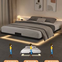 悬浮床悬空床简约现代铁艺床家用卧室钢架床出租房小户型单双人床