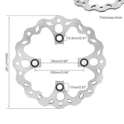 Other brake systems 01 KUGOO electric motorcycle - 190-brake-disc