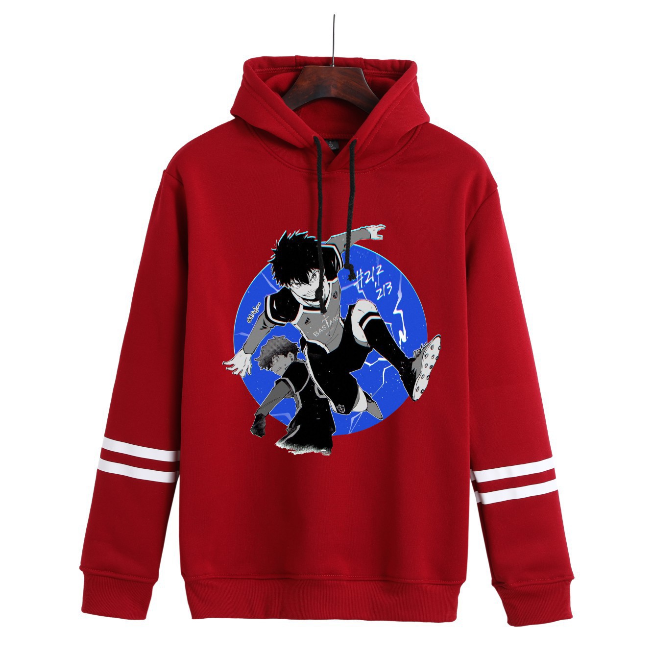 BLUE LOCK Blue Prison Plus Velvet Tamaño más hombres y mujeres Suéter de pareja Trend con capucha sudadera anime