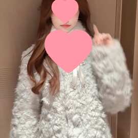 冬新款温柔慵懒风毛绒绒羊羔毛外套女皮草毛毛感大衣