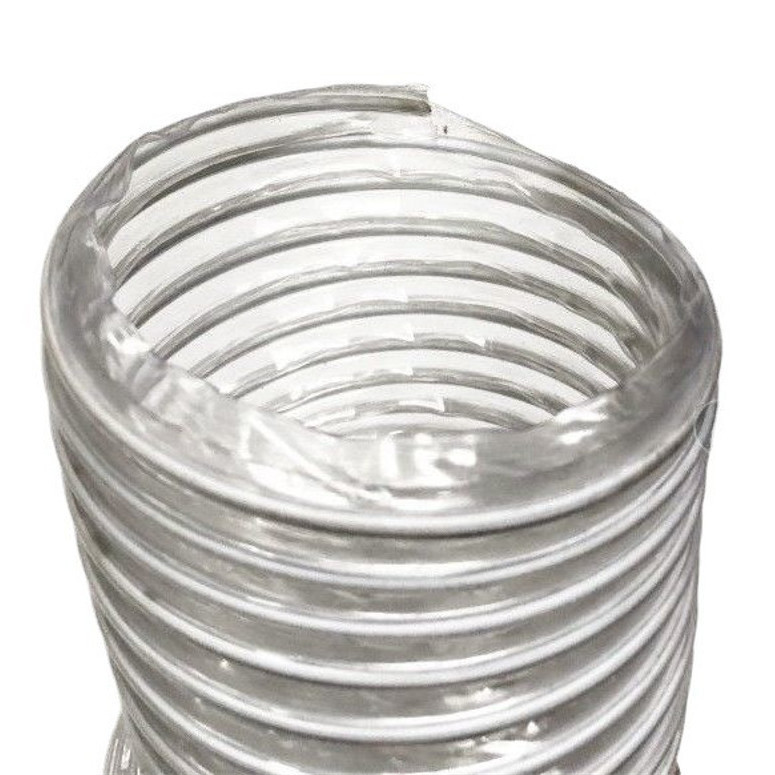 木工用布袋吸尘机风管加厚伸缩透明钢丝软管配件卡箍卡圈管子