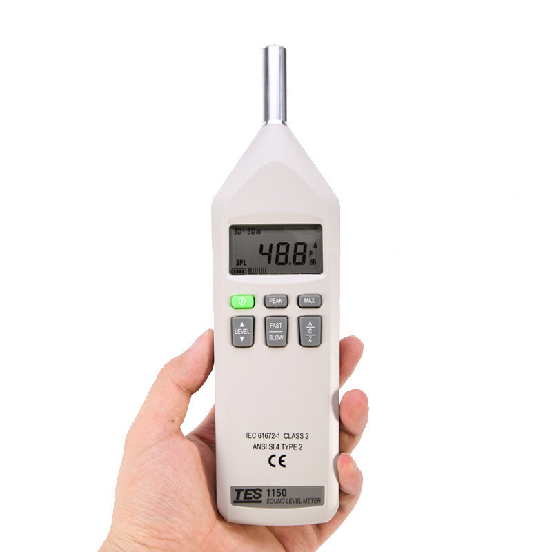 泰仕TES-1151手持式噪音仪TES-1150声级计工业数字噪音分贝仪