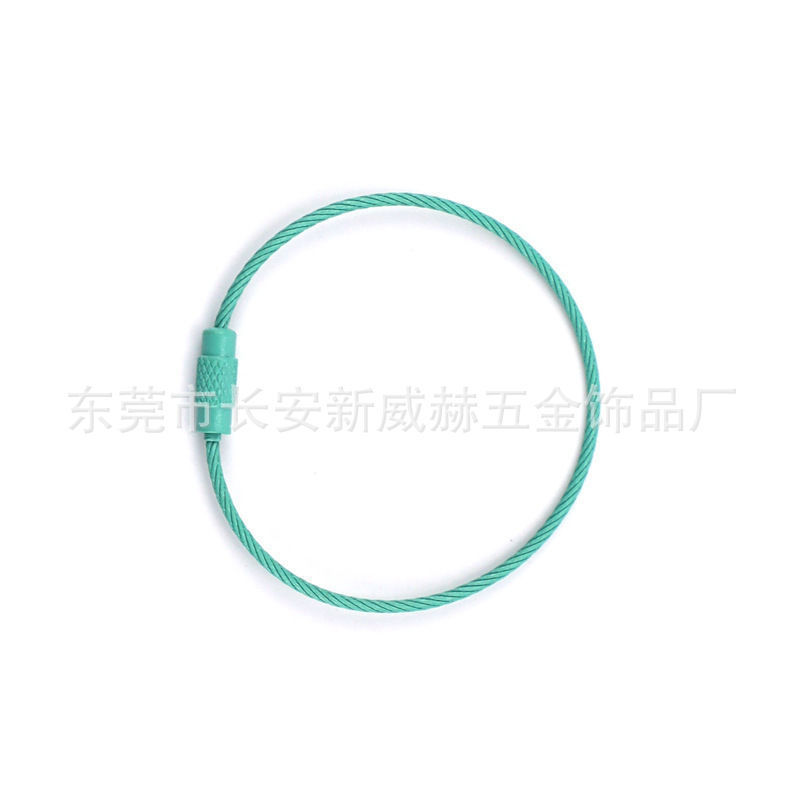 現物カラー塗装ワイヤーリング塗装ワイヤーリングステンレスワイヤーリングロープキャンディー色ワイヤーロープ|undefined