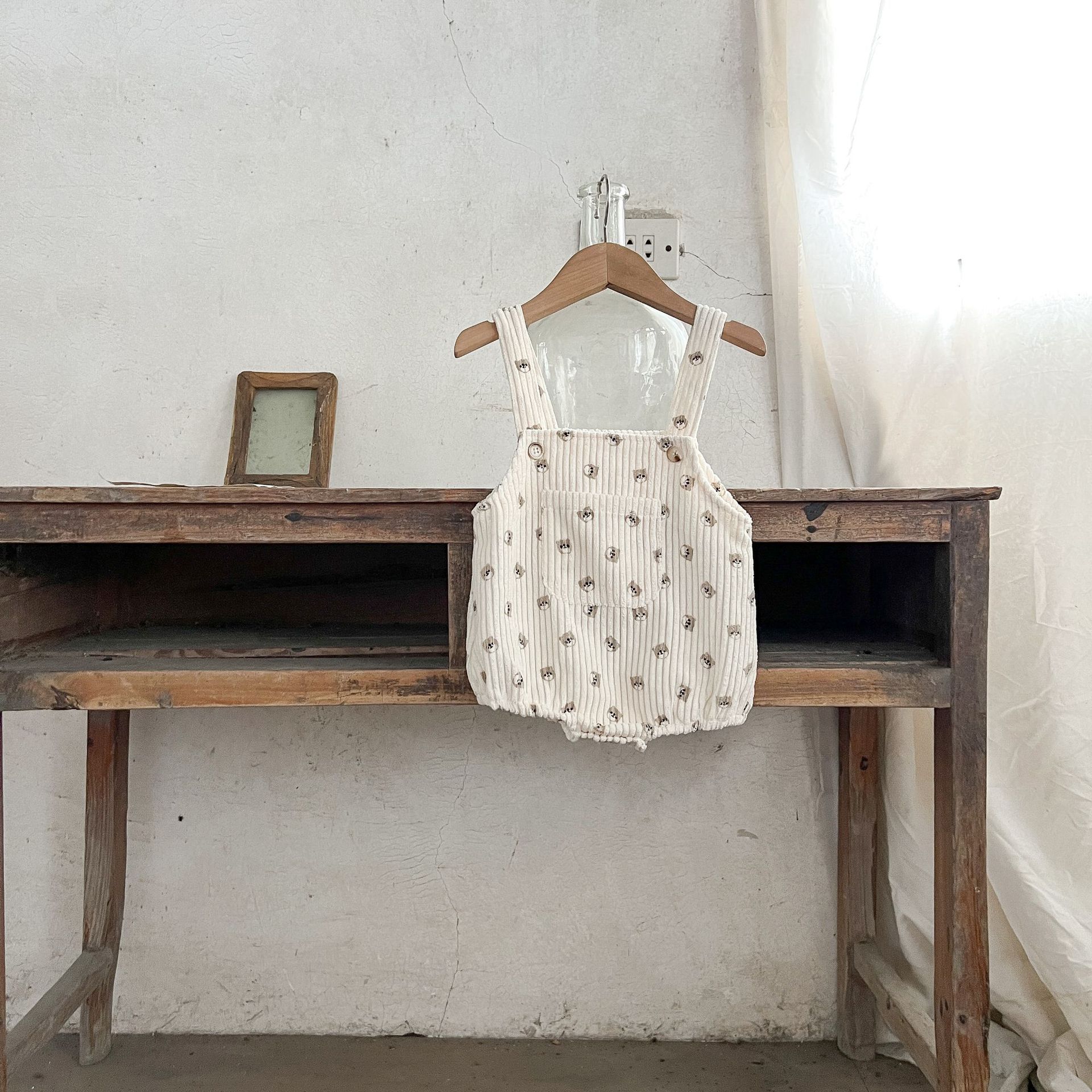 2023 primavera y otoño bebé niños y niñas impreso suspender mameluco vaina ins algodón mono mameluco