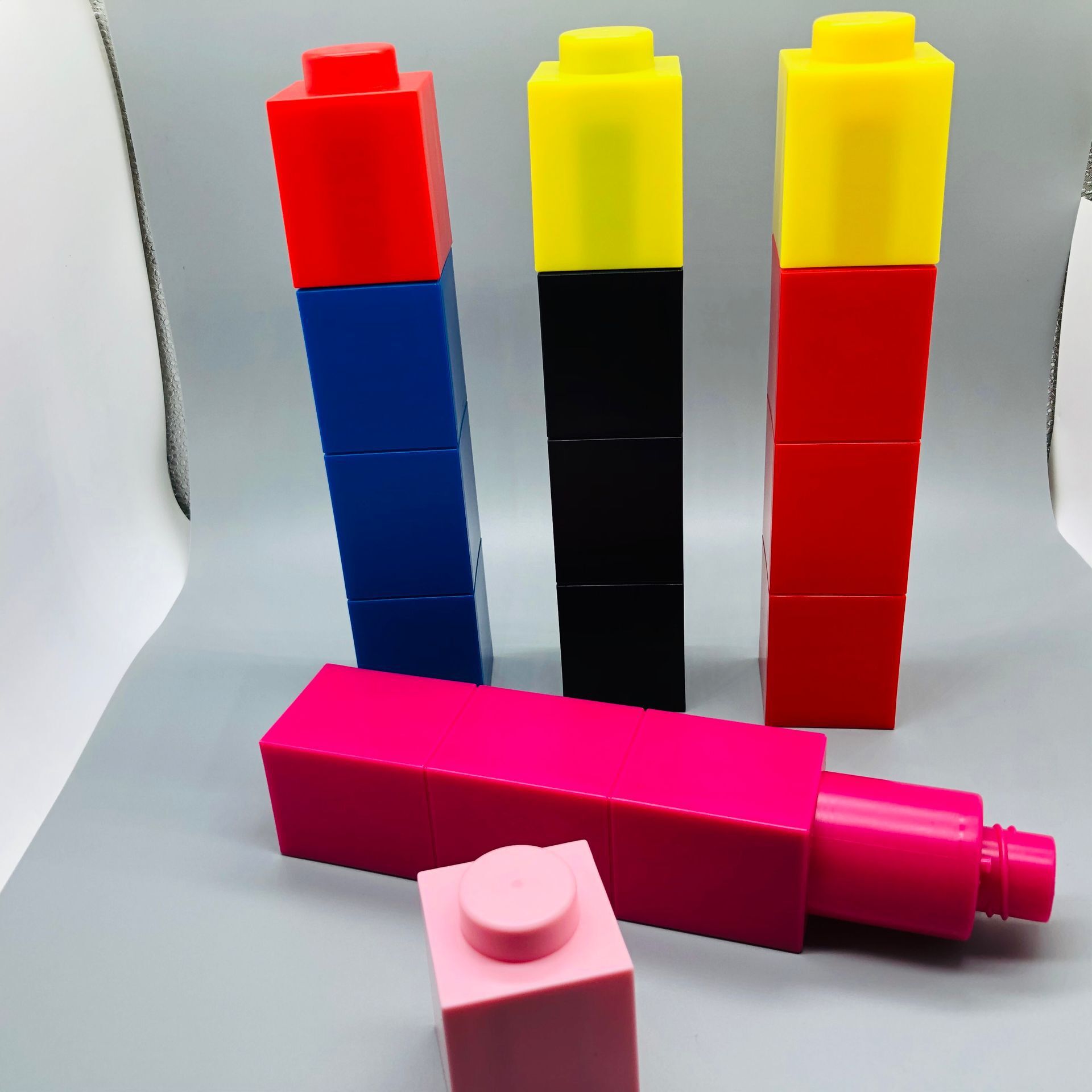 Bloque de construcción taza DIY combinación hervidor de plástico taza de mano juguete creativo para niños taza de agua botella de beber