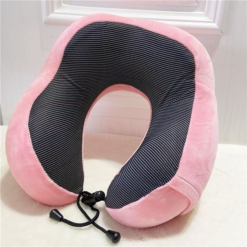 Almohada Cervical en Forma de U de Algodón de Memoria, para Oficina y Viajes