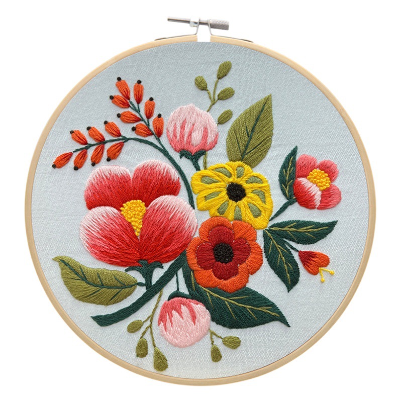 Bordado DIY Amazon nuevo material paquete Lu Bordado su bordado costura herramienta kit principiante Cruz puntada colgante pintura