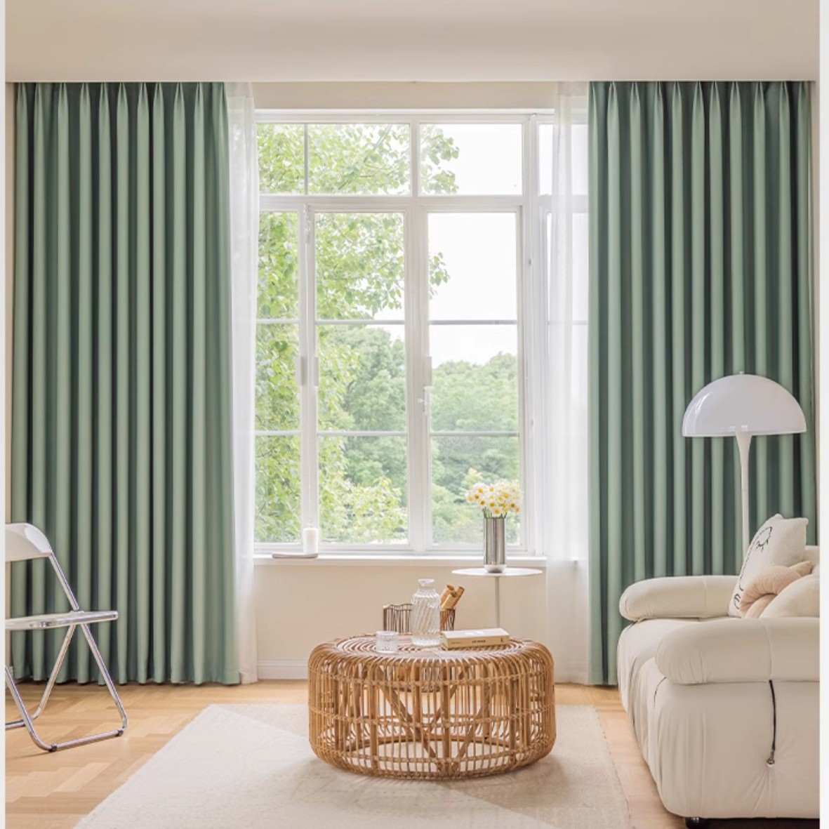 Noche atardecida - verde verde