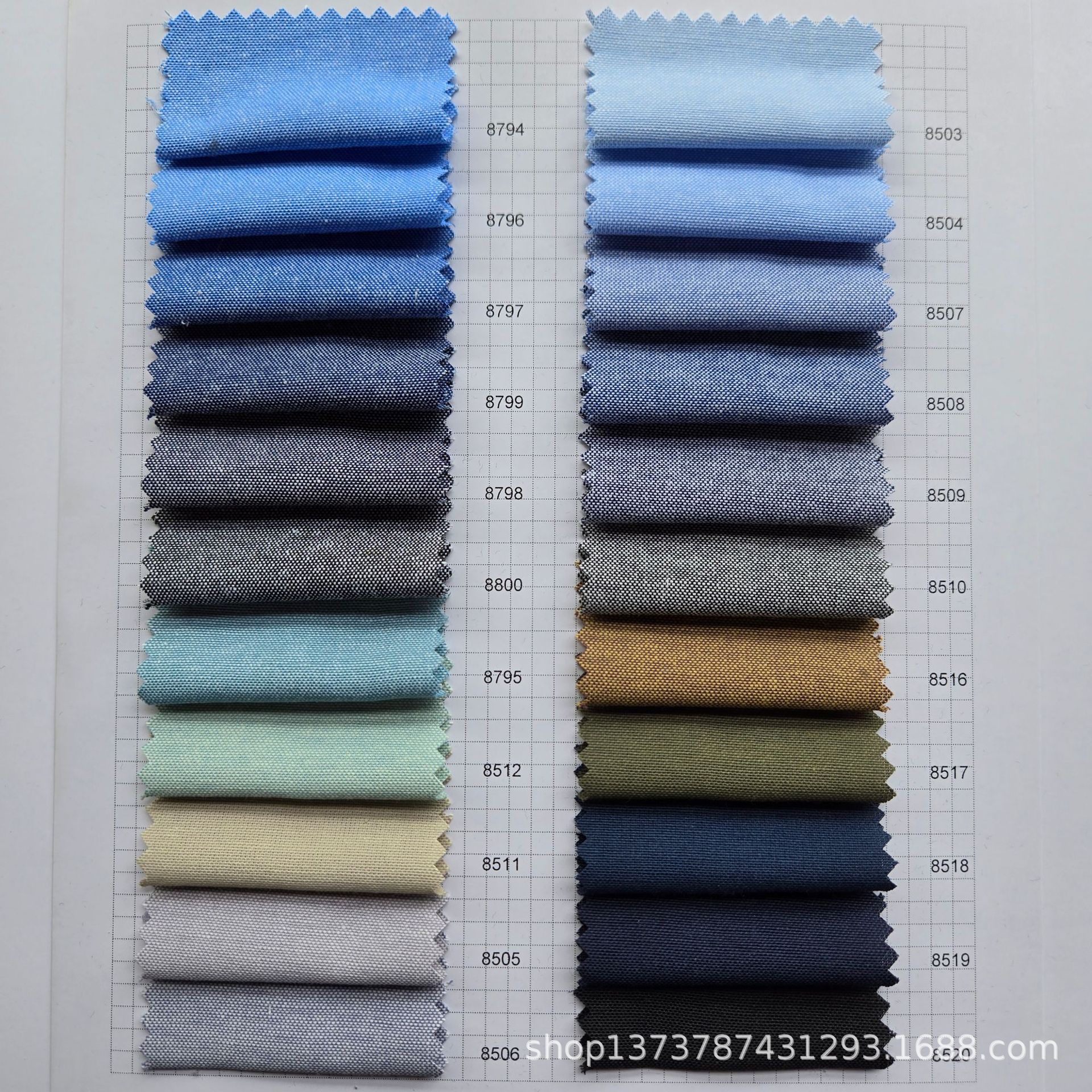 现货供应 棉涤16支青年布 仿牛仔风格 青年服装面料 休闲衬衫面料