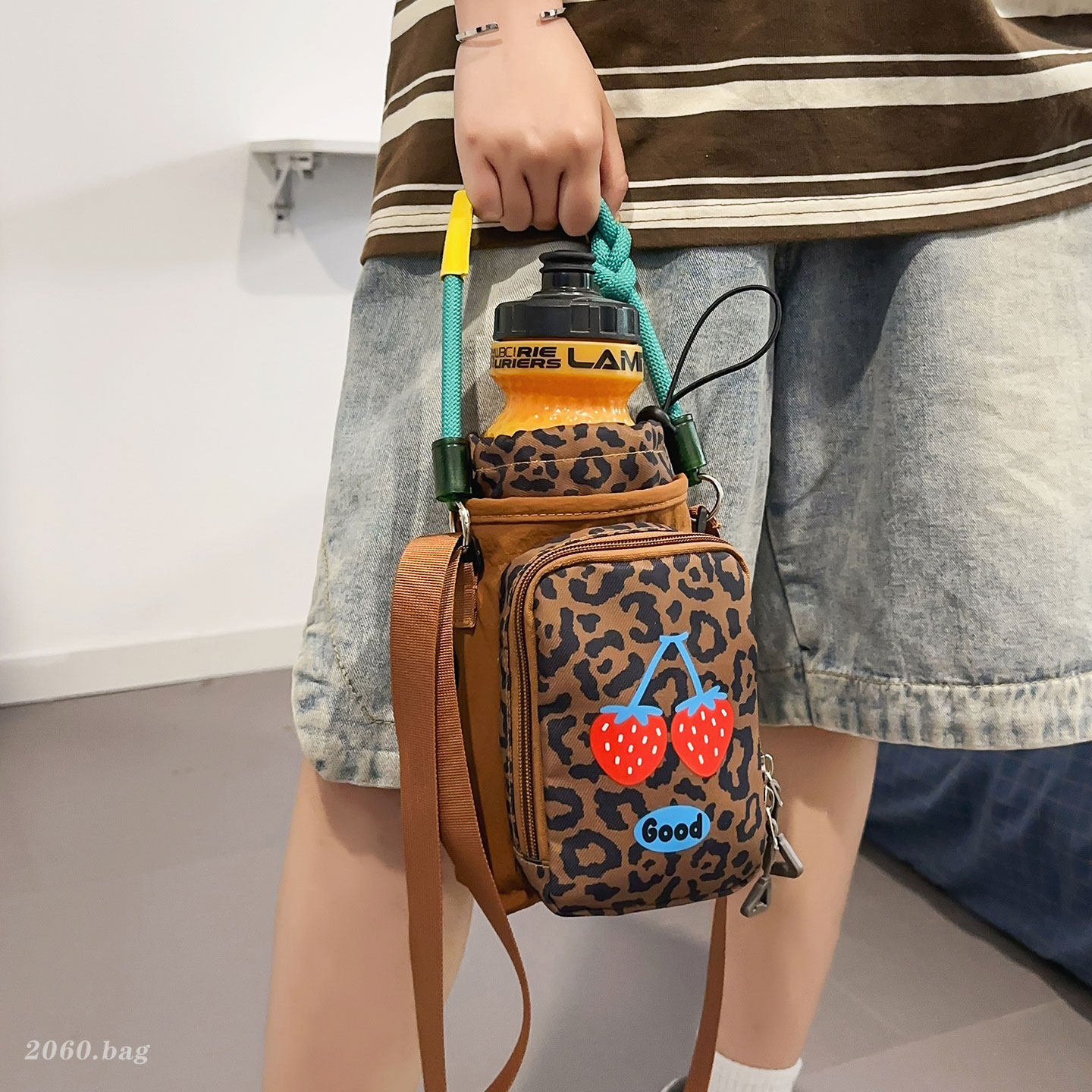 Bolsa de viaje para mujeres bolso de diseño de hervidor portátil nuevo leopardo de hombro 2026 bolso nicho bolso de moda