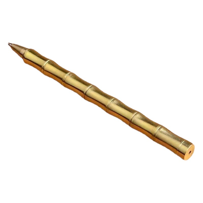 Brass Bamboo Pen Bamboo Shape Gel Pen Personalized Creative Copper Pen Refill Pen holder Bamboo Pen Office