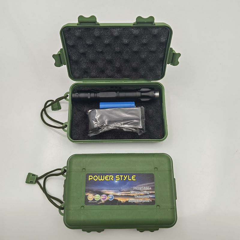 Luz láser verde transfronteriza 009 con soporte de la pluma Cielo estrellado de un solo punto indicador de la lámpara de señal de la linterna láser remoto