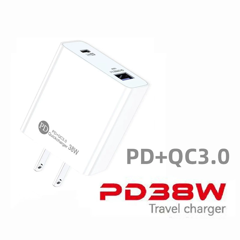 PD USB-C зарядная голова, варианты 12W 20W 38W, разъемы EU/US, голая или в упаковке