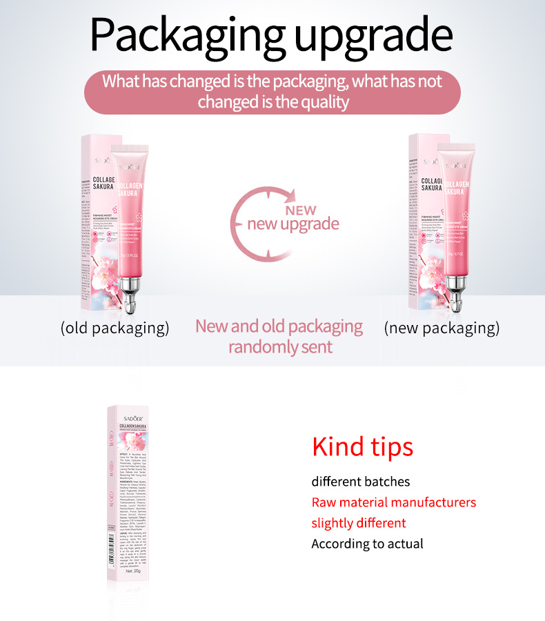 Moisturizing Elastic And Tender Eye Cherry Blossom Collagen Eye Cream