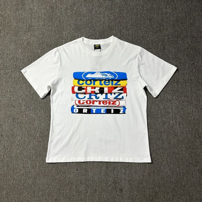 240g corteiz マンハッタン島シリーズ Tシャツ 半袖 レターロゴプリント 男女兼用 ダブルヤーン ファッション 半袖 トレンド|undefined